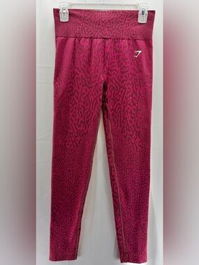 Gymshark Adapt Animal Print Seamless 7/8 Leggings Size Medium